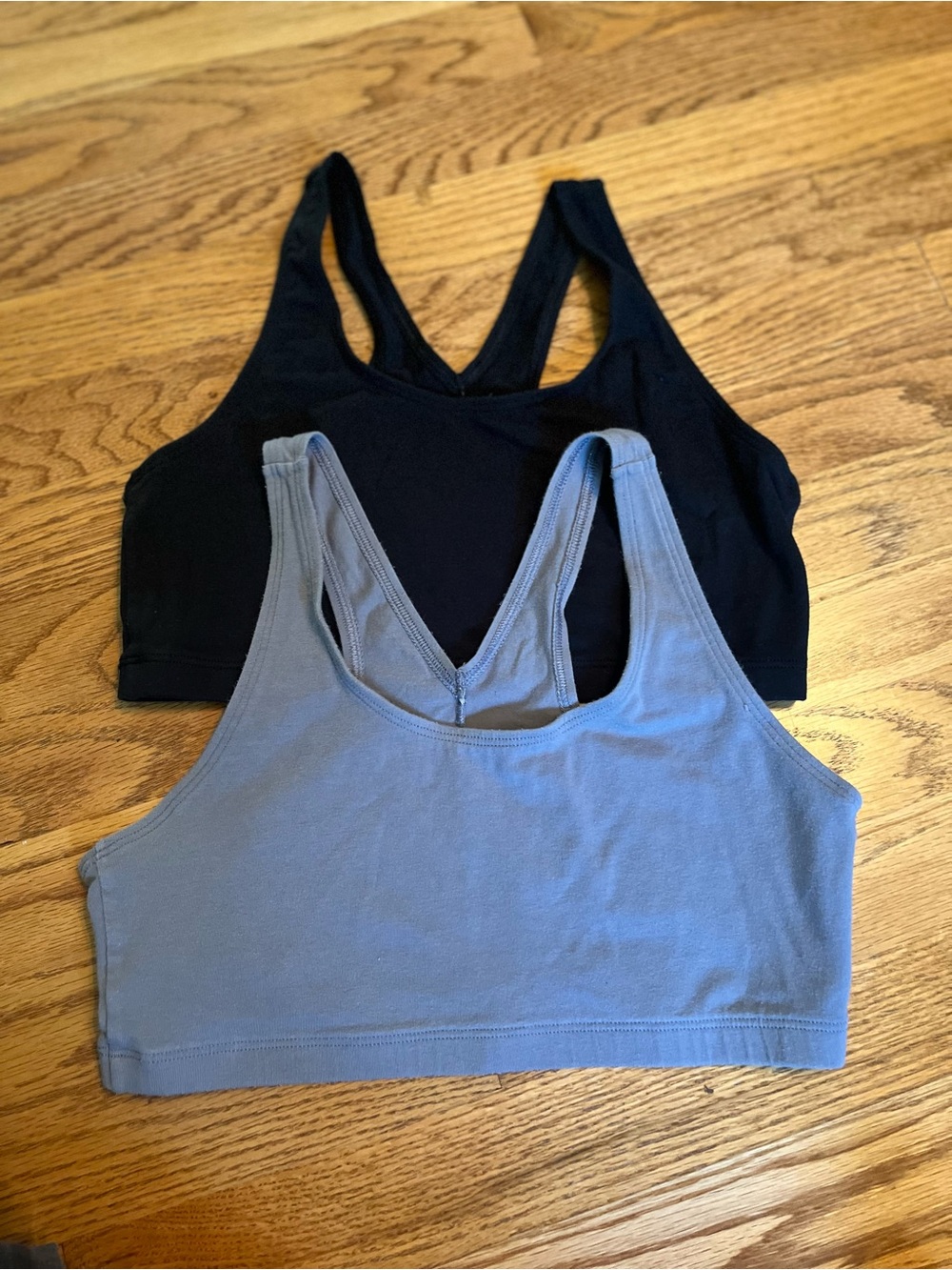 Fruit of the Loom Racerback Bralettes - Black & Gray